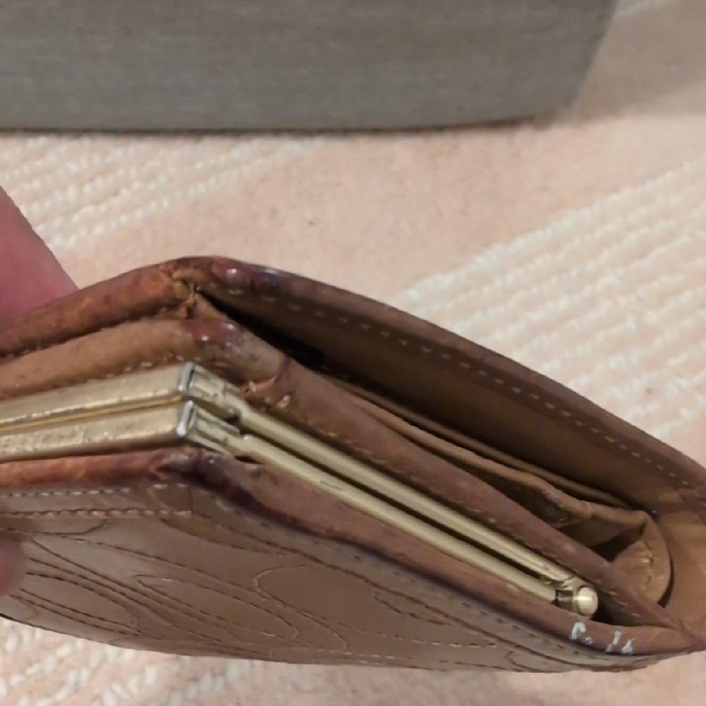 Coach Tan Leather Women's Wallet - Picture 8 of 14